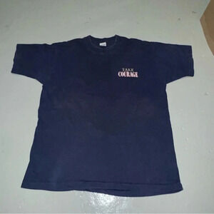 Men’s Vintage 90’s Cool-Wash Navy John Courage Beer Graphic  T-Shirt Size: XL